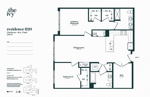 B20-AP-B14 Floor Plan at The Ivy, New Jersey